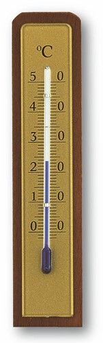 TFA Binnenthermometer analoog van walnoot - Blister